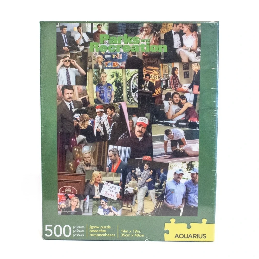 Parks and Recreation Photo Collage 500 Piece Jigsaw Puzzle NEW Factory Sealed
